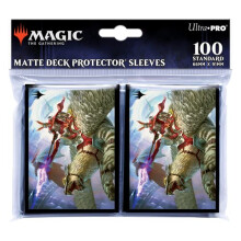 Ultra PRO - March of The Machine 100 bustine protettive per mazzi con Jabari di Zhalfir per Magic: The Gathering Proteggi e conserva le carte da