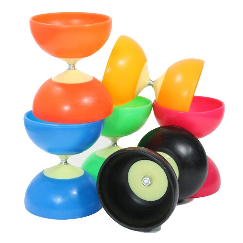 Zeekio Neoflight 2 Beginner Diabolo Set - Includes Sticks String and Instructions (Pink)