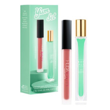 Huda Beauty Kayali Yum Cadeauset - Pistache Gelato | 33 Eau De Parfum Travel Size Spray (0,34 fl oz / 10 ml) en matte vloeibare lippenstift in Shade