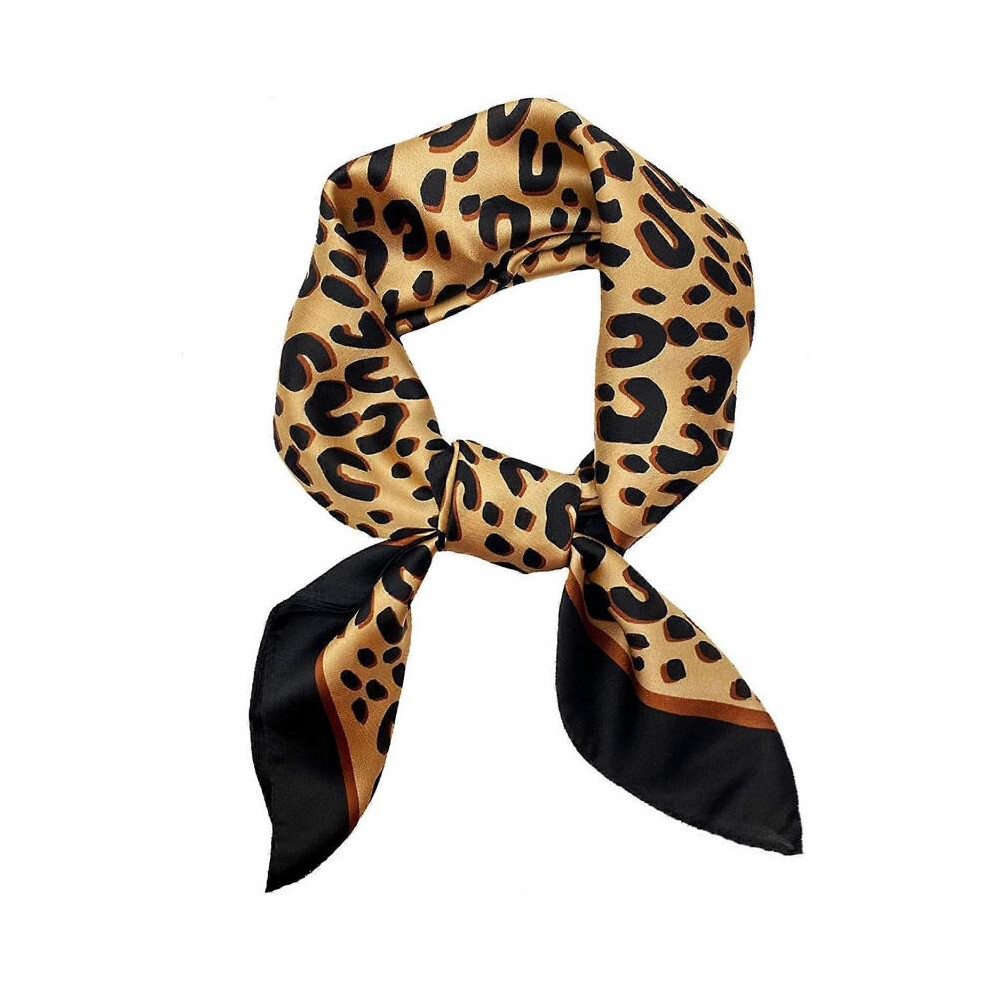 Foulard à cheveux pour femmes en soie légère Foulard de tête carré Bandanas 27.5 27.5 pouces