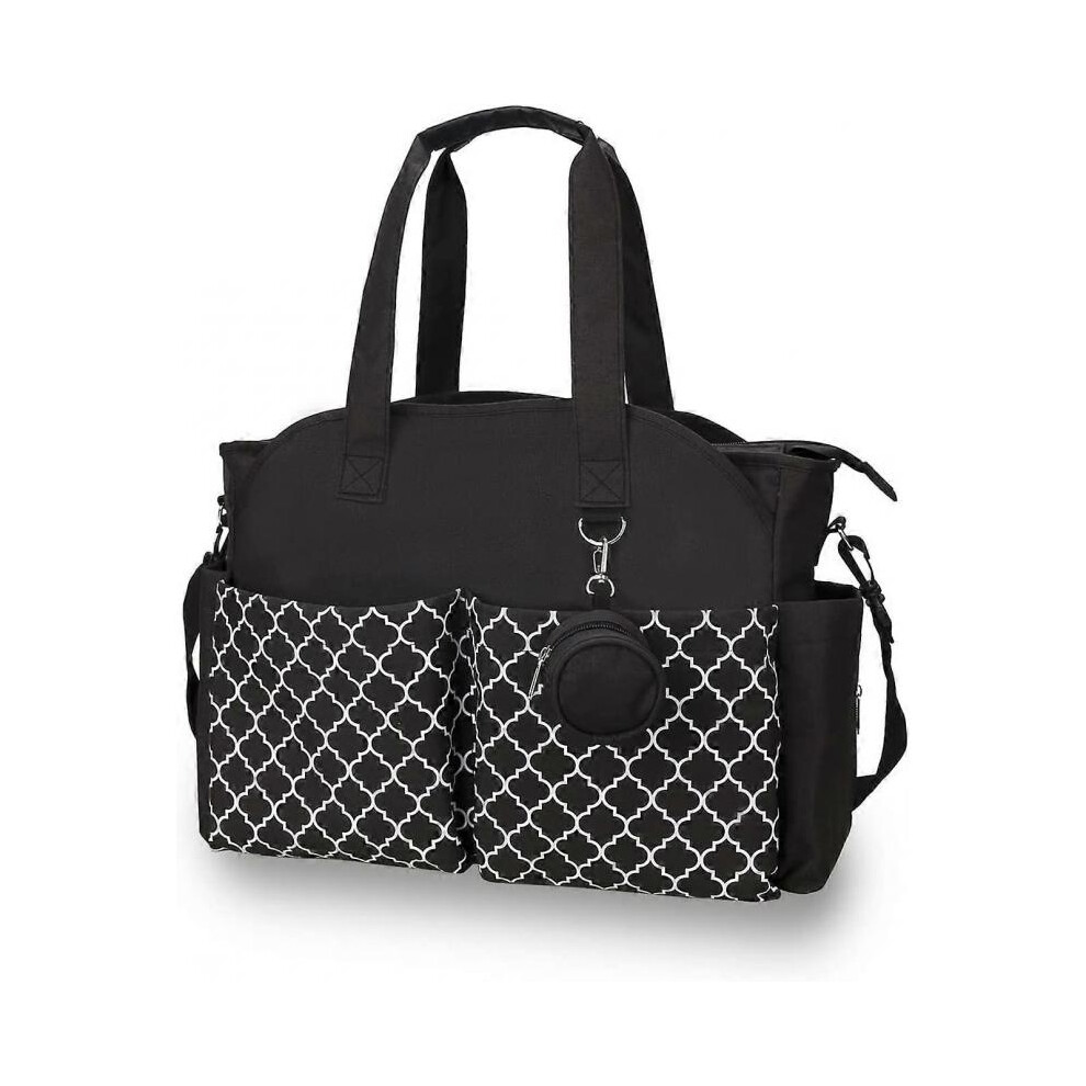 Diaper Bag Tote Baby Changing Bag with Changing Mat and Shoulder Strap Portable Waterproof and Large Capacity