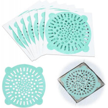 30PCS Disposable Shower Drain Hair Catcher Stickers Drain Anti Clog Sticker Kitchen Sink Filter Non-Woven Shower Drain Cover