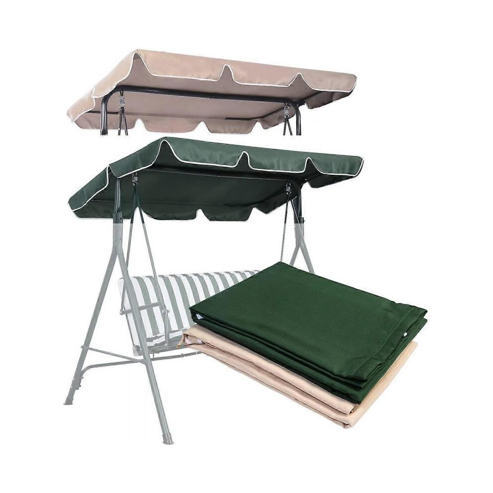 Auvent de remplacement pour siège de balançoire 2 & 3 places Hamac Cover Top Garden Outdoor