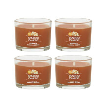 Yankee Candle Signature Votive Mini Kaars, Pumpkin Banana Scone Geur, Natuurlijke Sojawas, 1.3 OZ Glas
