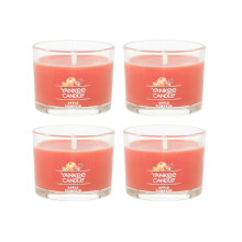 Yankee Candle Signature Votive Mini Kaars, Appel Pompoen Geur, Natuurlijke Sojawas, 1.3 OZ Glazen Pot (4 stuks)