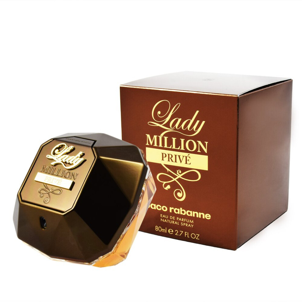Paco Rabanne Lady Million Prive Fragrance For Women - Sweet  Woody  Fruity Scent - Notes Of Vanilla  Raspberry And Orange Blossom - Oriental Floral Fr