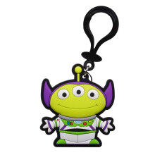 Disney Toy Story Alien Remix Buzz Lightyear PVC Soft Touch Bag Clip