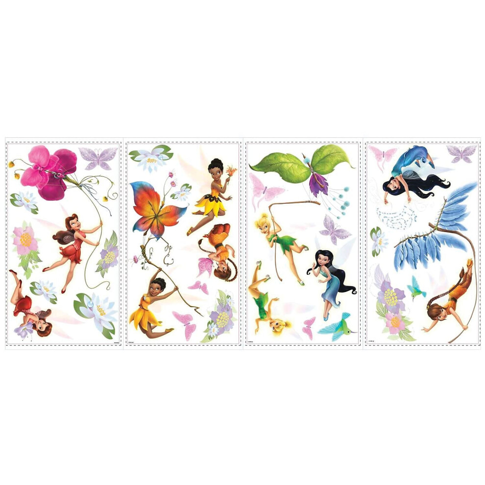 Roommates Rmk1493scs Disney Fairies Peel And Stick Wall Decals K Mpp Kaverit