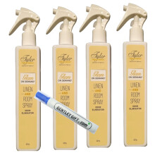 Tyler Candle Company - Spray On Demand - Diva Fragrance - 227G / 8oz pakke med 4 W / Bentley Stain Remover Pen!