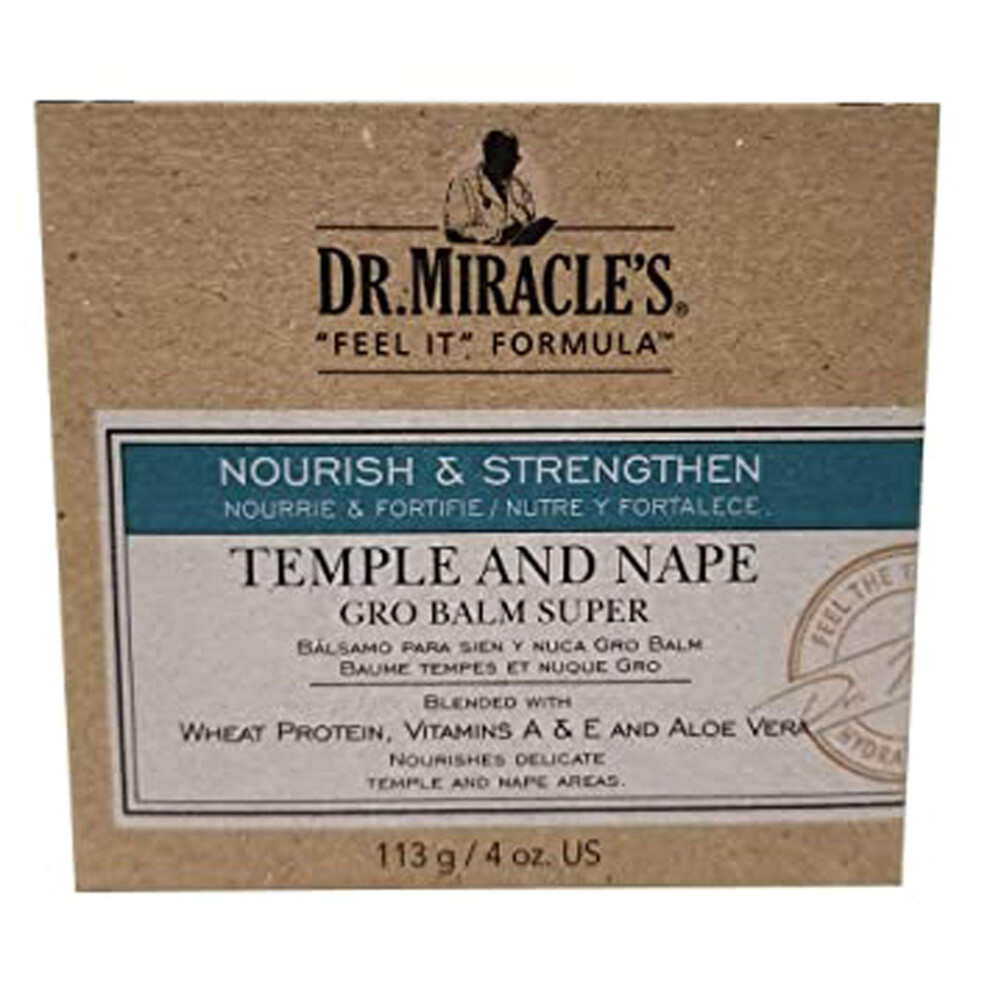 Dr. Miracle's Super Strength Temple & Nape Gro Balm, 4 Oz