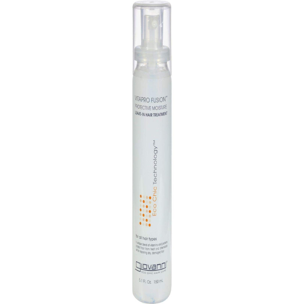 GIOVANNI- Eco Chic VitaPro Fusion Leave-In Hair Treatment- Protective Moisture for All Hair Types (5.1 Ounce)