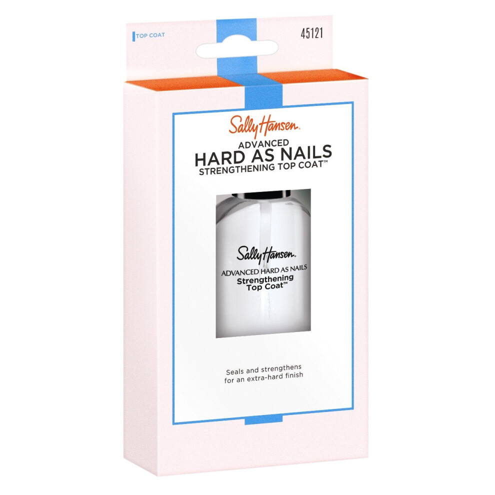Photos - Nail Polish Sally Hansen Advanced Hard As Nails Strength Top Coat 0.45 Ounce  (3 Pack) 45121 (13.3ml)