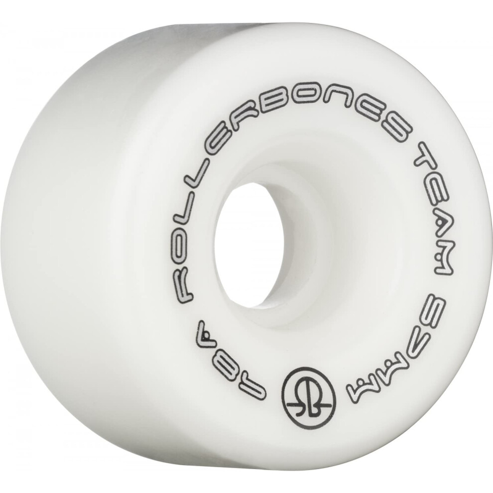 Ruote Per Pattini A Rotelle Ricreative Rollerbones Team Logo 57 Mm 98A Bianche, Confezione Da 8-image