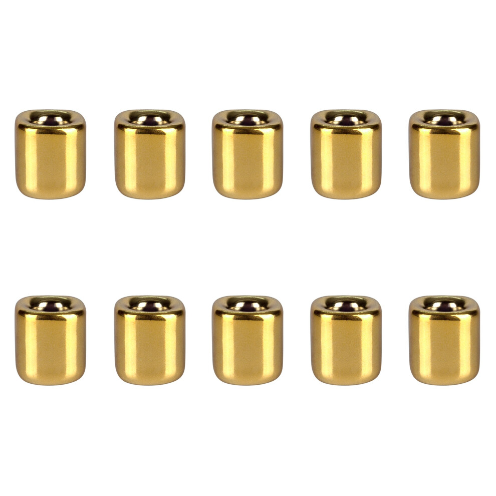 Mega Candles 10 Stuks Gouden Keramische Kaarsenhouders Met Een Diameter Van 1/2 Inch, Rituele Spreuken, Geweldig Voor Het Uitspreken Van Klokken,-image
