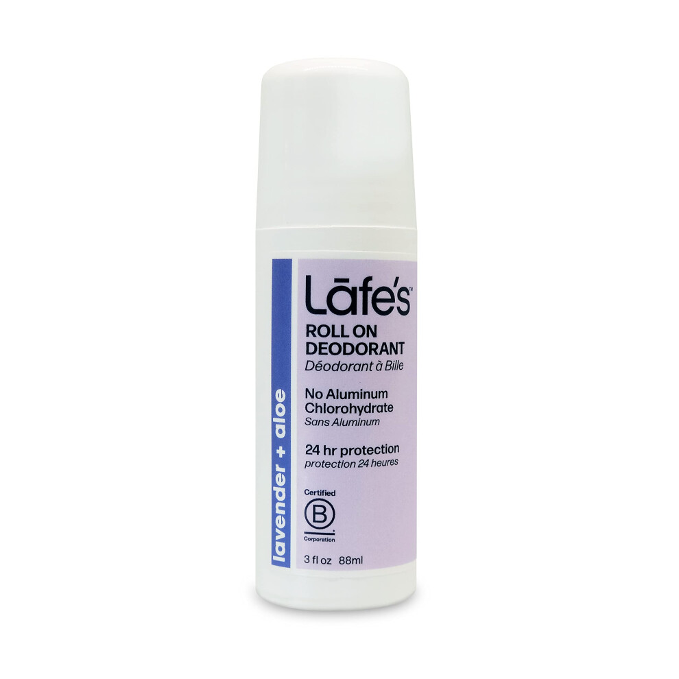 Lafe's Lavender Natural Deodorant | 3Oz Roll-On Aluminum Free Natural Deodorant | & Aloe