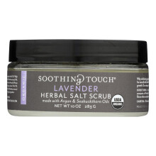 Soothing Touch Biologische Kruidenzout Scrub Kalmerende Lavendel 10 Oz