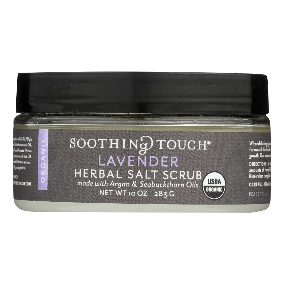 Beroligende Berã¸Ring Lavender Soothing Touch Organic Herbal Salt Scrub Calming 10 Oz