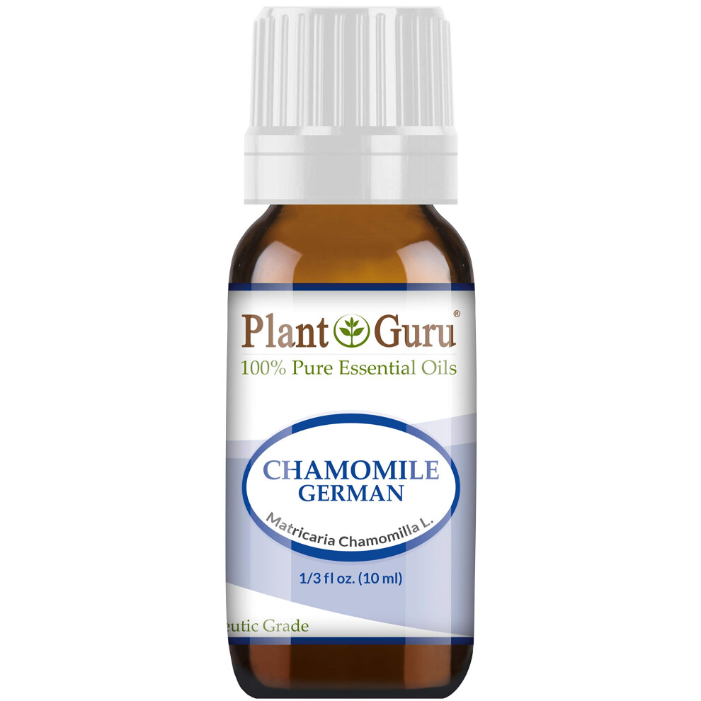 Plant Guru Blue German Chamomile Essential Oil 10 Ml. 100% Pure Natural Undiluted Therapeutic Grade.