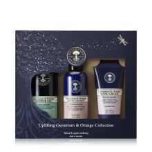 Colecci   n de geranio y naranja estimulante de Neal's Yard con aceite esencial de geranio para todo tipo de piel. Aprobado para vegetarianos. Libr