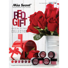 6 colori Mia Secret acrilico rosso collezione regalo Sistema per unghie acrilico professionale in polvere 0,25 once/cad.