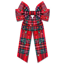 Christmas Hair Bows for Women Christmas Tree Hair Bow Clips Xmas Bow Snowflake Reindeer Hair Bows Big Red Plaid Hair Ribbons Holiday Cheer Bows C