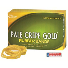 Alliance Rubber 20649 Bleke cr?e gouden elastiekjes Maat #64 1/4 lb Doos bevat ongeveer. 122 banden (3 1/2"" x 1/4"""" gouden cr?e)