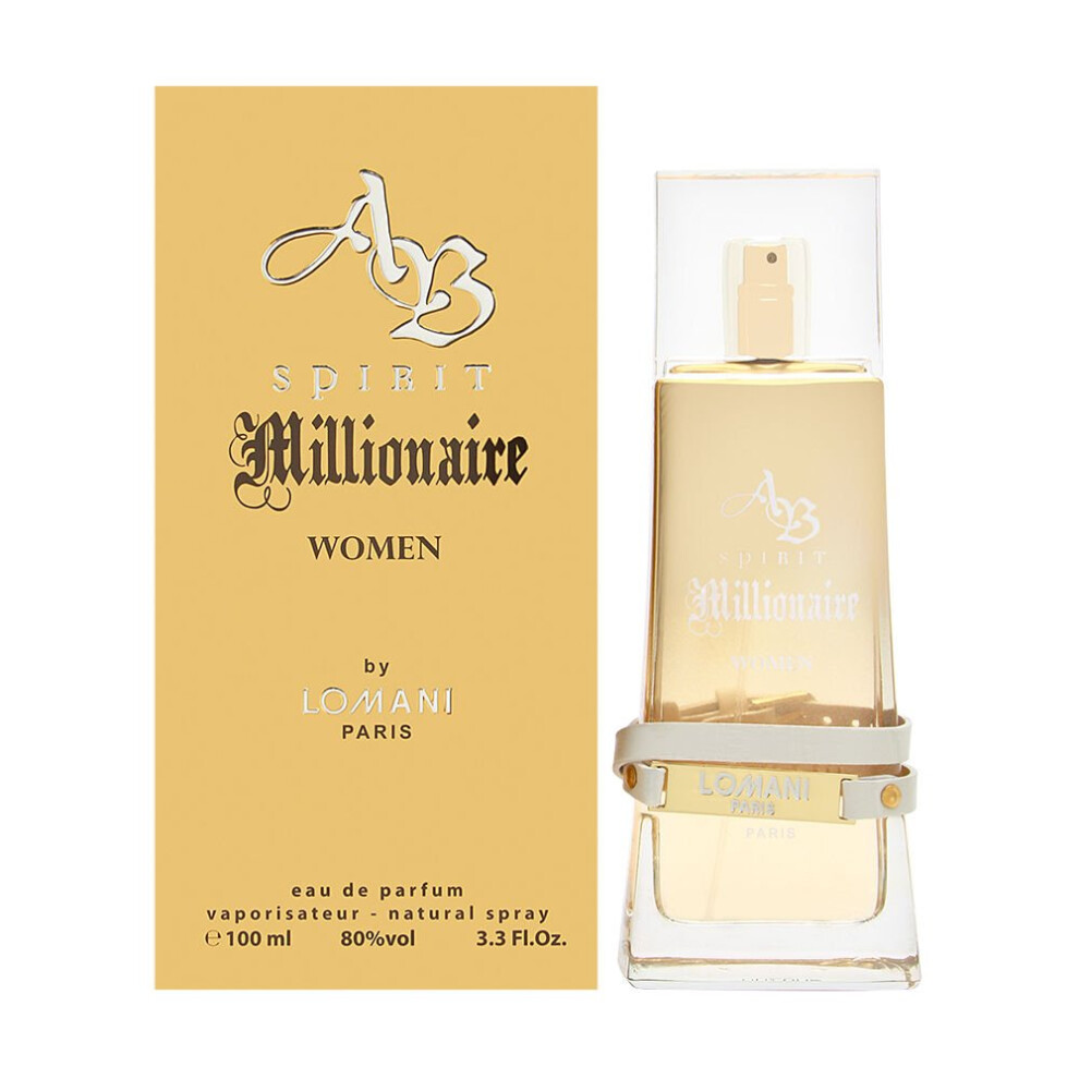 AB Spirit Millionaire de Lomani pour homme - Coffret cadeau 2 pi   ces, vaporisateur EDT 96 ml, vaporisateur d   odorant 200 ml