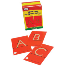 Didax Educatieve hulpmiddelen Didax Hoofdletters Schuurpapier Letters Hoofdletters 4-1/4 X 2-5/8 in Multi