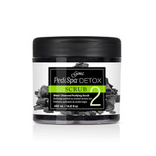 Gena Pedi Spa Detox Esfoliante Purificante de Carvão Ativado #2, 14.6 Fl Oz