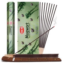 Mugwort røgelsespinde og røgelsespind Holder Bundle Indence Sense Hem Røgelsespinde