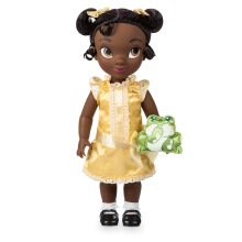 Bambola Tiana della collezione Disney Animators - La principessa e il ranocchio - Personaggio giocattolo da 16 pollici, bambola autentica del neg