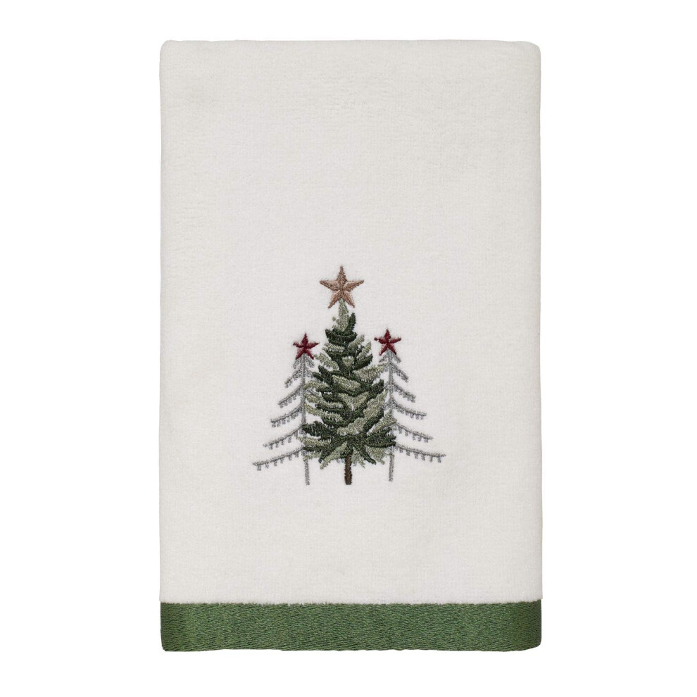 Avanti Linens - Serviette de toilette en coton doux et absorbant, id   ale pour les d   corations de No   l (collection Arbres)