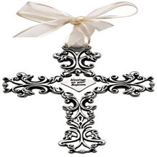 Cathedral Art Baptism Baby Cross 5 tuumaa korkea hopea