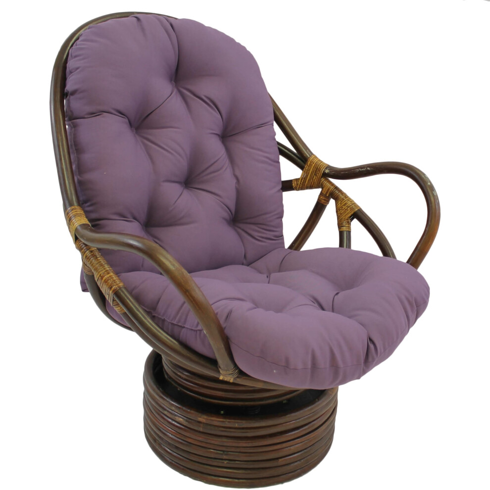 Coussin en polyester pour fauteuil     bascule pivotant Blazing Needles en serg    massif 48"" x 24"" Raisin