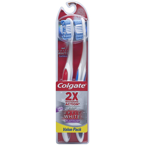 Colgate Colgate 360 Grader Vuxen Tandborste, Medium, 2-Pack