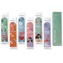 Folkulture røgelsespinde - Sæt med 6 Variety Pack (120 pinde) til afslapning - Grøn te Rose og Geranium Natural og ikke -giftigt organisk og lang