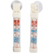 Winco koelkast-/diepvriesthermometers met zuignappen 2-7/8-inch bij 5/8-inch 2-pack
