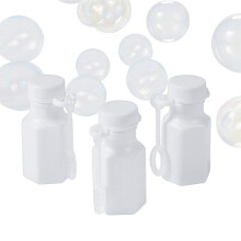 Hexagon Mini Bubble Flessen 48 Stuks Bruiloft Verjaardag Feestartikelen Bubble Wands (Wit)