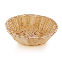 New Star Foodservice 7006940 Voedselserveermanden 9 x 6,5 cm rond handgeweven polypropyleen set van 12 naturel