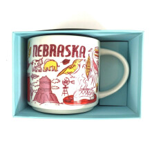 Starbucks Nebraska BEEN THERE SERIES ACROSS THE GLOBE COLLECTION Ceramic Coffee Mug 14 Fl Oz