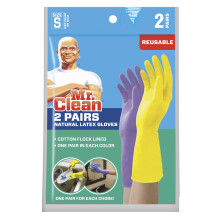 Mr. Clean kismretu jrafelhasznlhat latex kesztyuk 2 sznben 2 pr
