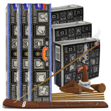 Super hit røgelsespinde og kegle røgelse Holder Variety Pack Bundle Indence Sense Insienso