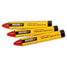 Johnson Level 40-0652 Red Lumber Cryons - 3/Cs