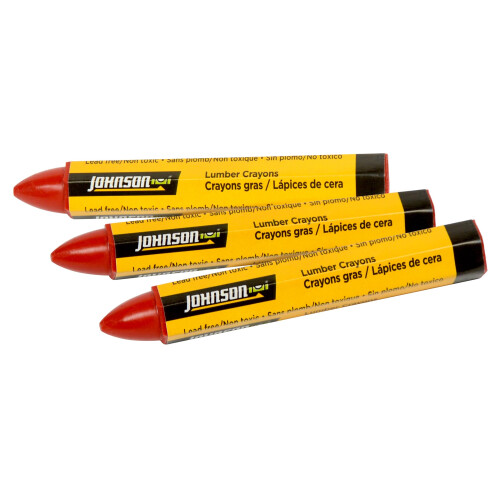 Johnson Level 40-0652 Rote Holzmalstifte ? 3/Packung