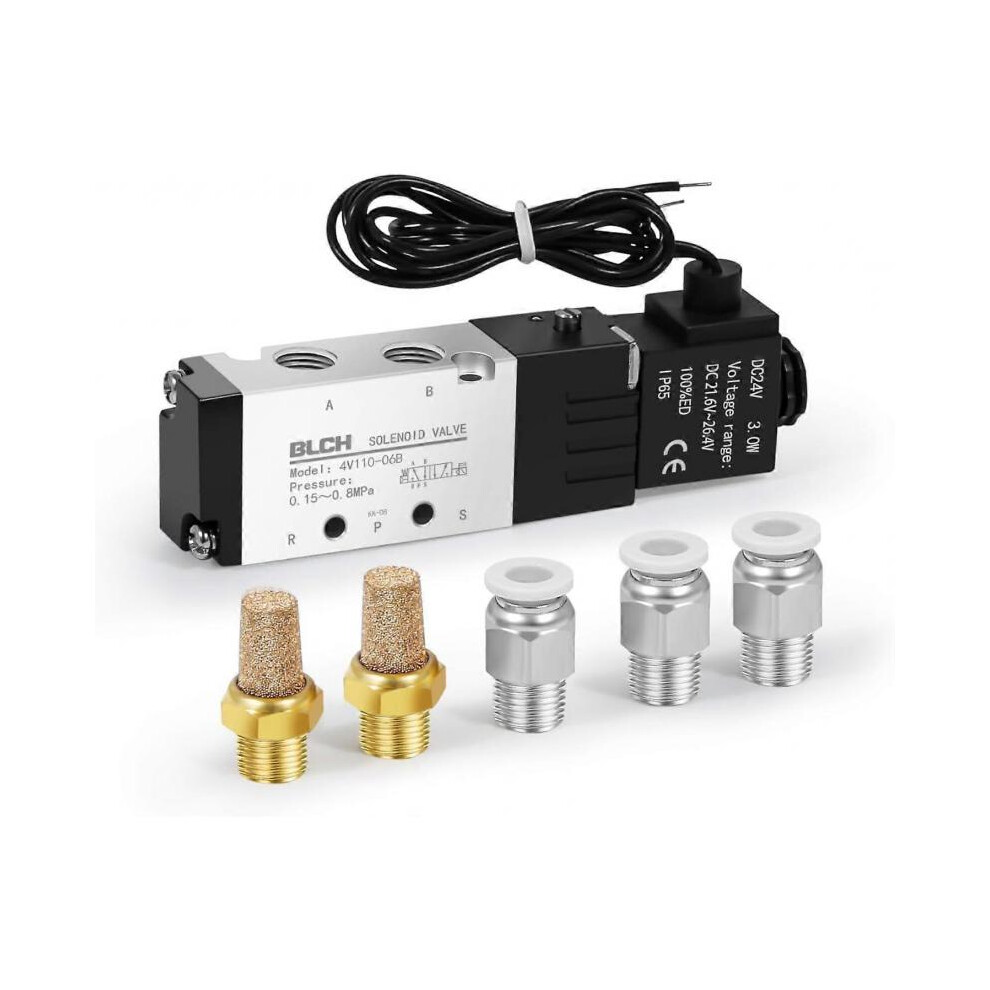 High quality brand new  PNEUMATIC Solenoid Valve 4V110-06 DC24V Single Coil