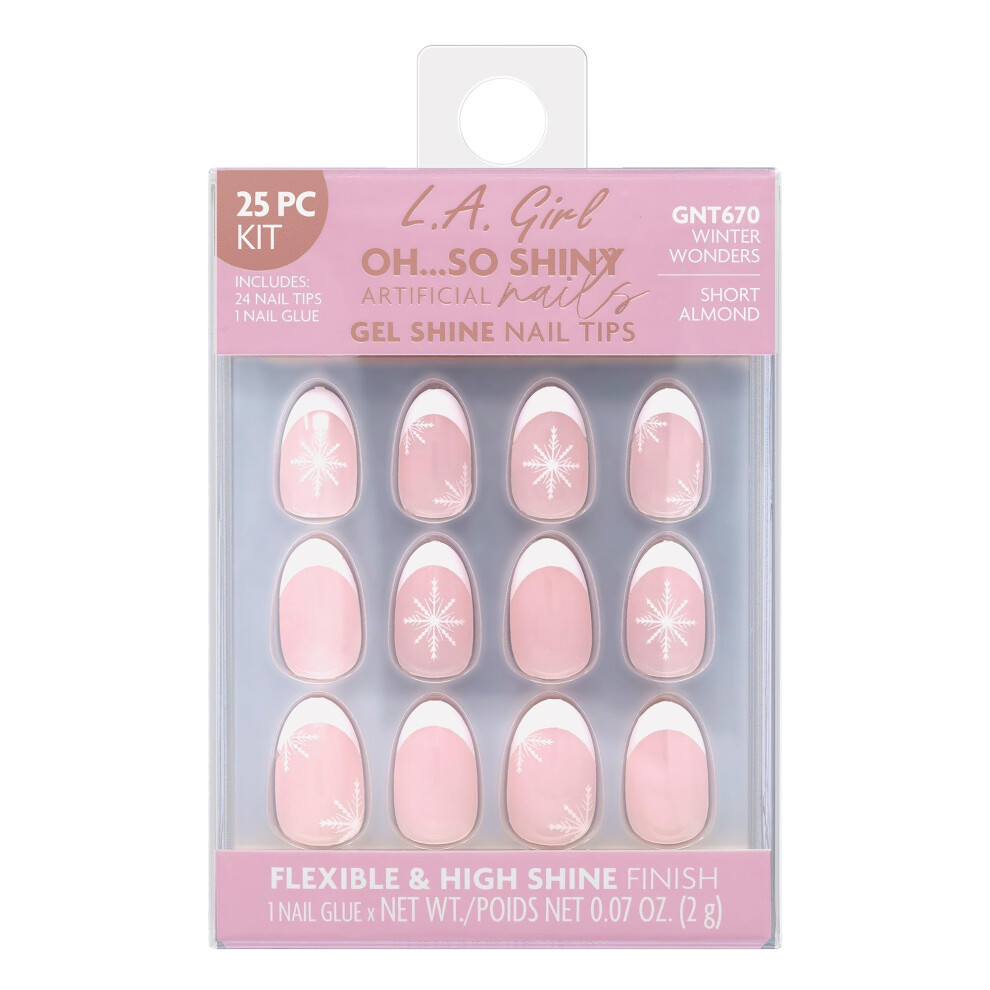 L.a. Pige L.a. Girl Oh So Shiny Nail Tips Winter Wonders Gnt670