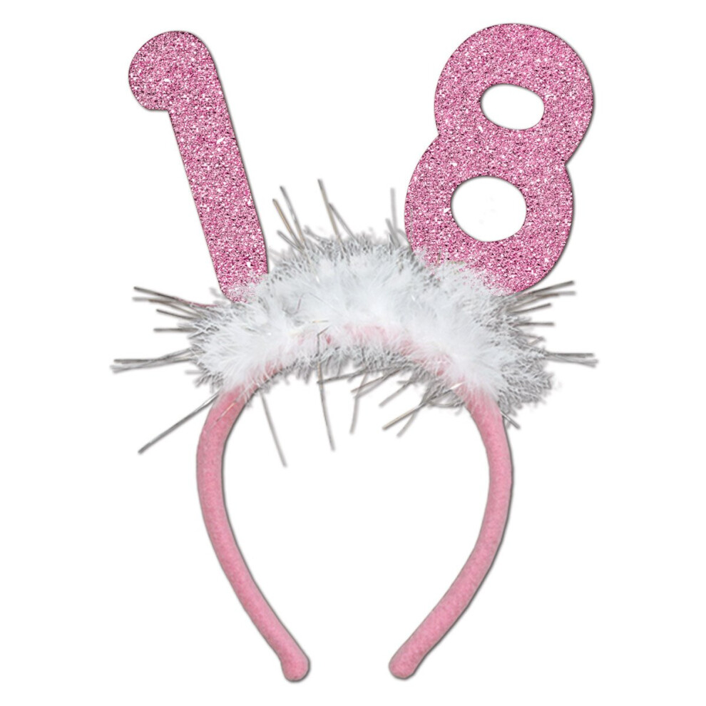 18 Boppers Scintillants Avec Accessoire De La F Te De Marabou (1 Compte) (1 / Pkg)-image