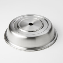 American Metalcraft PC1025S Ronde roestvrijstalen plaatafdekking Standaard of Engelse voet 10"" - 10,25""""
