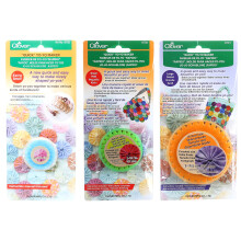 Paket mit drei (3) schnellen Yo-Yo-Makern: Extra klein (ergibt 3/4 Zoll Yo-Yos), klein (ergibt 1,25 Zoll Yo-Yos) und gro (ergibt 1,75 Zoll Yo-Yos).