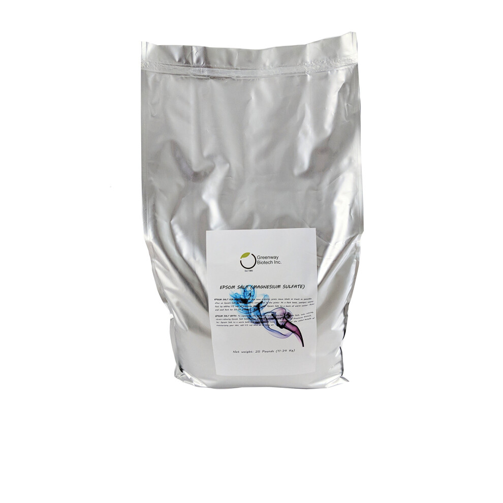 Sel D'epsom Biologique Usp De Greenway Biotech Pour Bain Corporel Et Bain De Pieds - Trempage Au Sulfate De Magn Sium Pour Un Corps Frais - 11,3-image